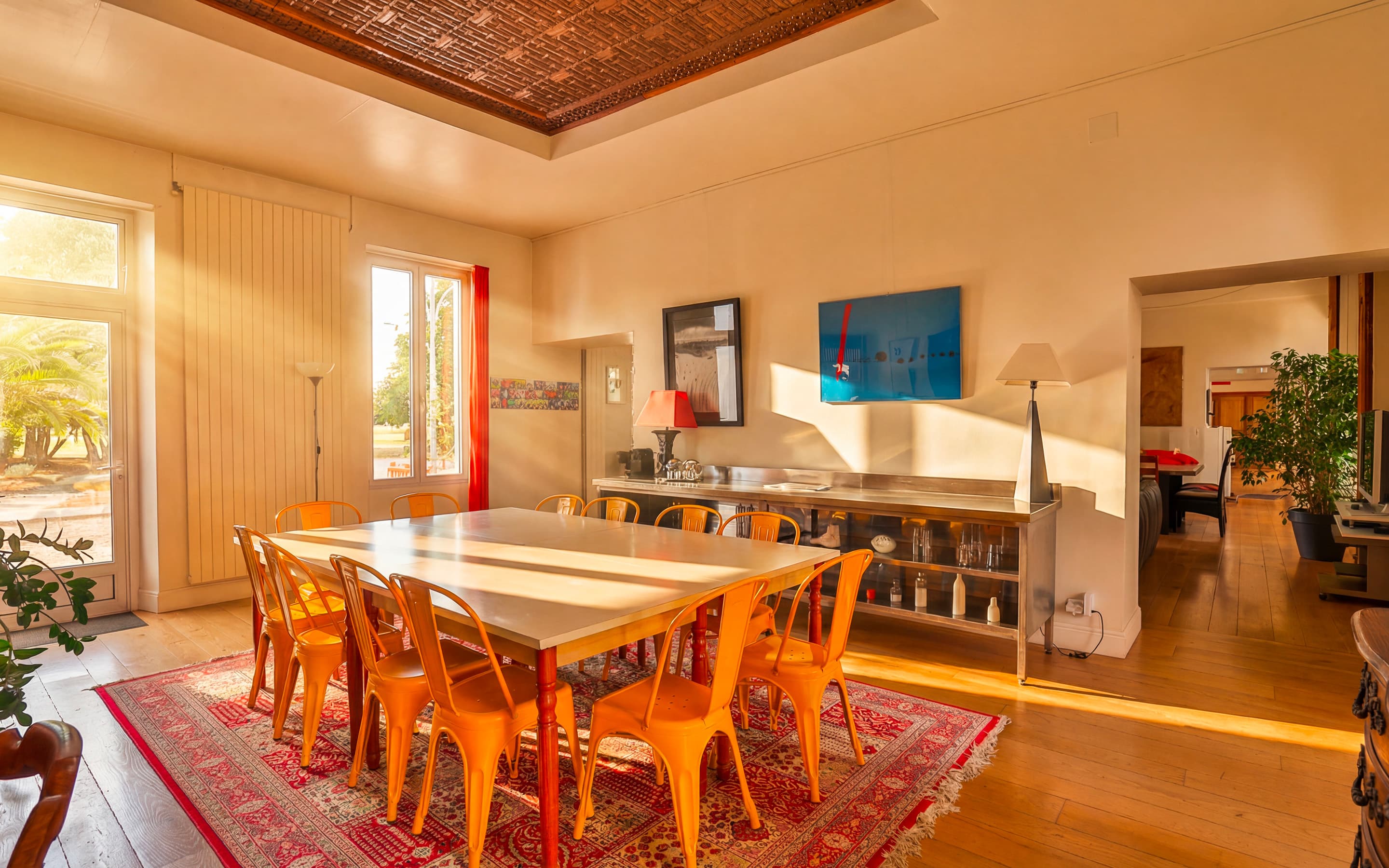 Une enfilade intérieure du château