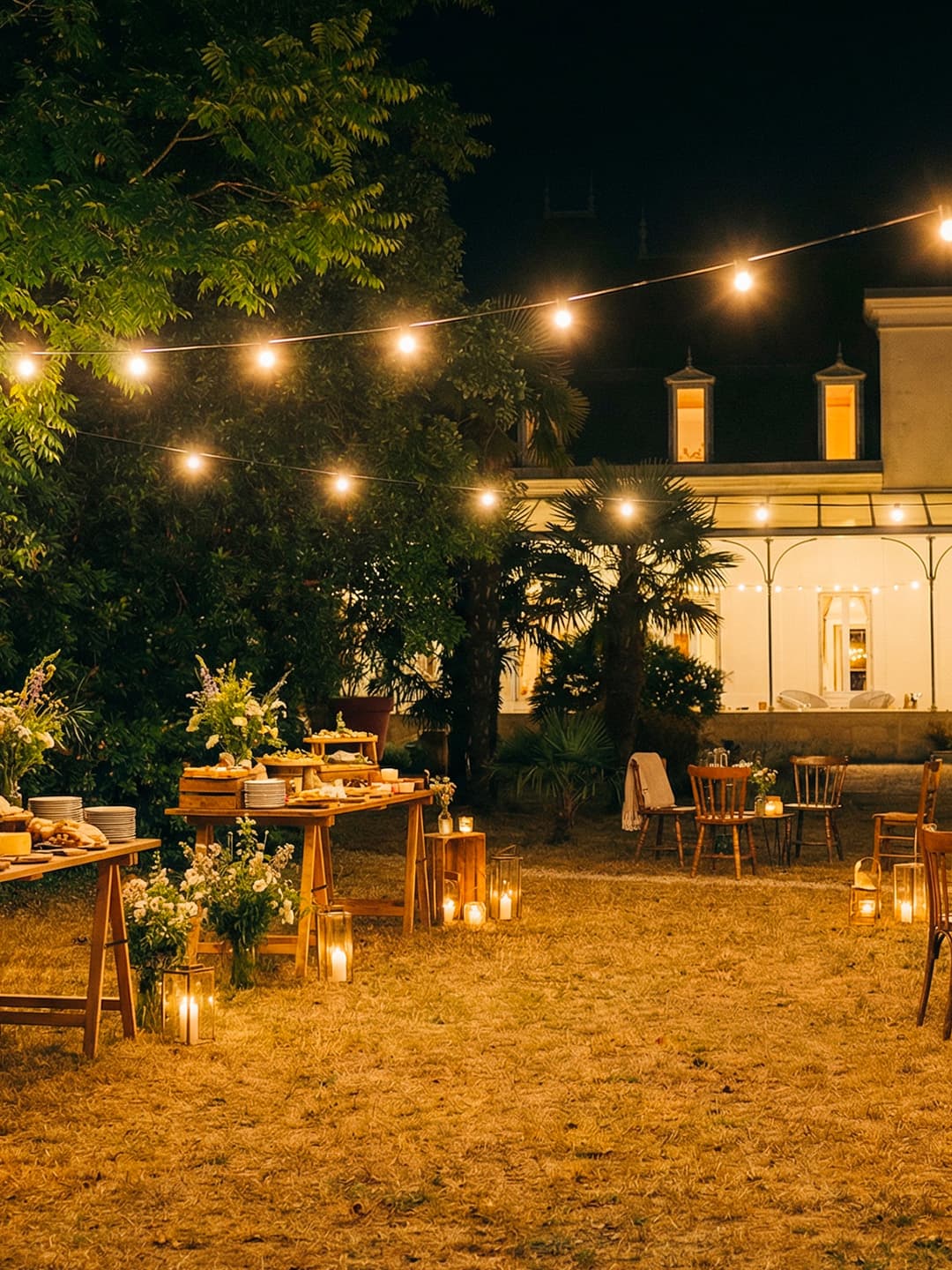 Une fête dans le parc de Maison Mesnil