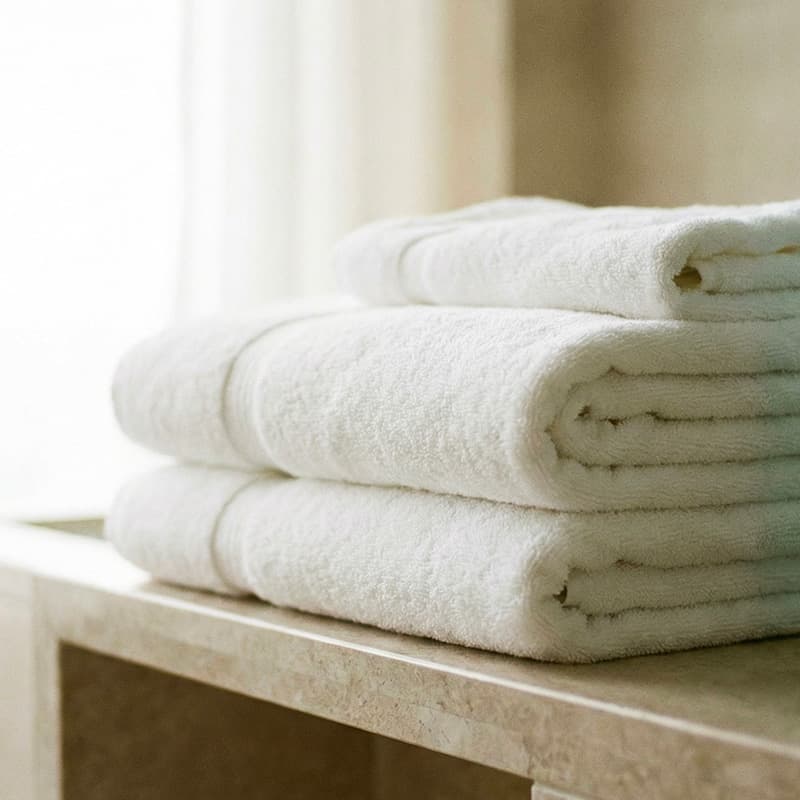 Fourniture de linge de toilette supplémentaire